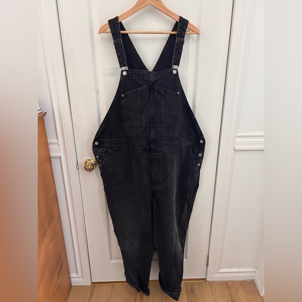 24 Old Navy Black Denim Overalls